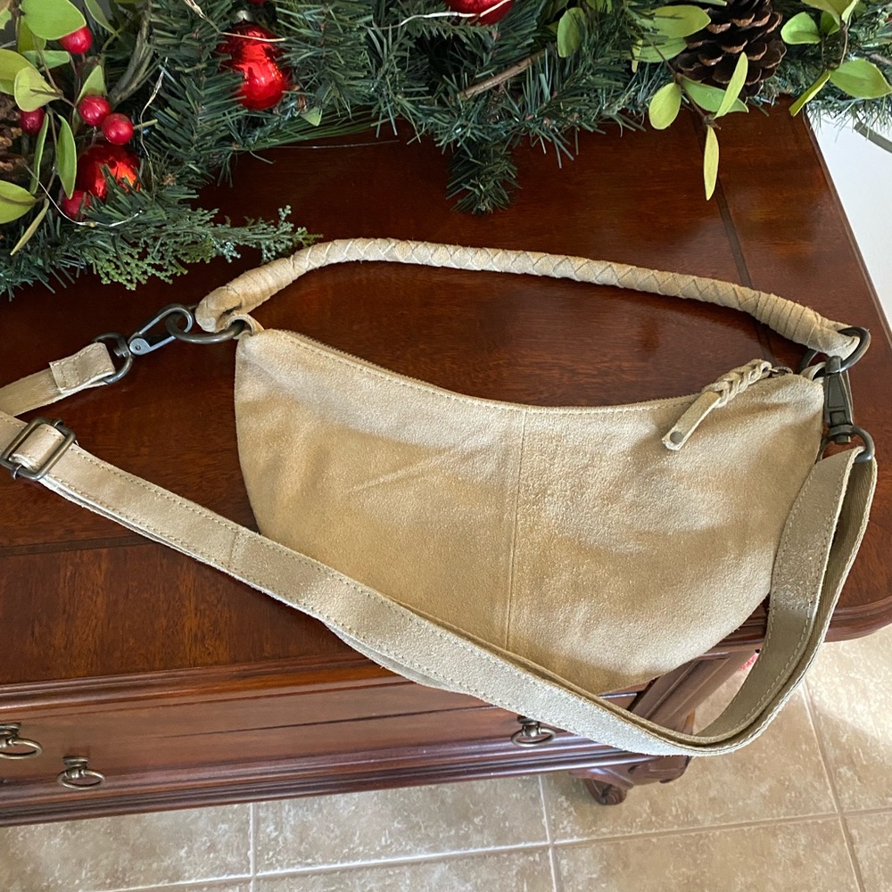 Free People Suede Half Moon bag